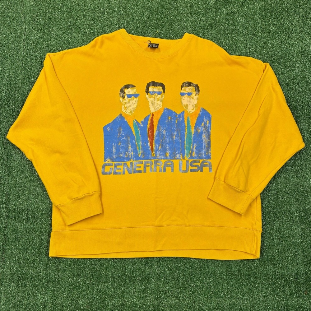 Vintage 90s Generra Giovinezza USA‎ Pop Art Graphic Crewneck Sweatshirt